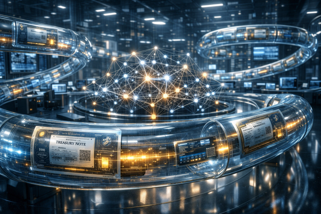 dtcc treasuries canton network tokenizacao.