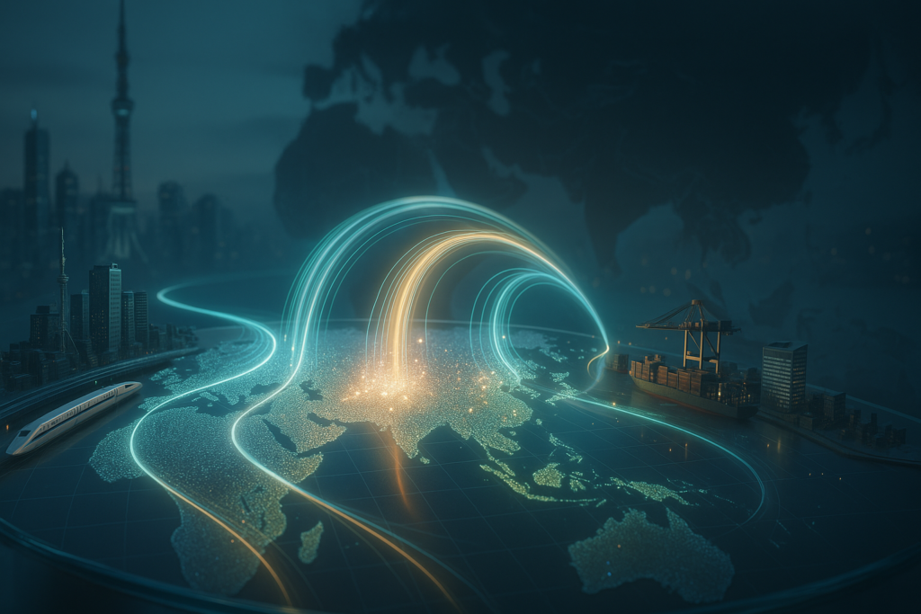 Japão e Ásia via ETFs: por que esses mercados voltaram para o radar em 2025 Painel financeiro destacando ETFs do Japão e da Ásia Pacífico ex-Japão