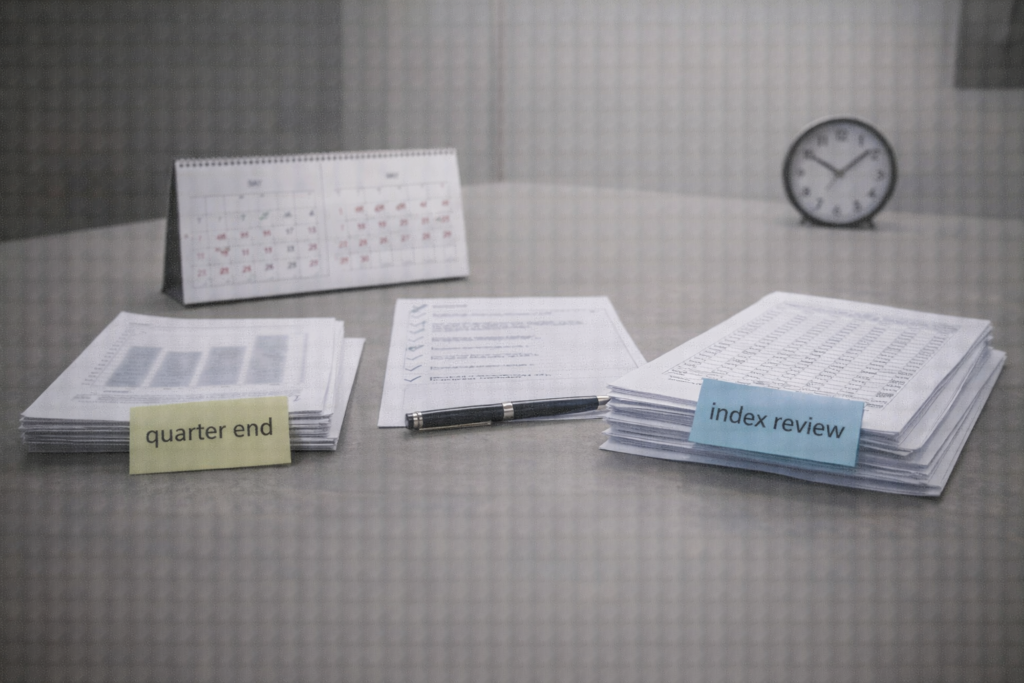 Fluxo mecânico em ETFs: por que rebalanceamentos e reconstituições distorcem preço e aumentam o custo invisível reconstituicao indices fluxo forcado