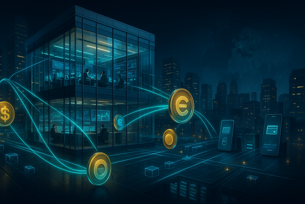 Banco Emitindo Stablecoins como Parte da Infraestrutura de Pagamentos visa stablecoins pagamentos