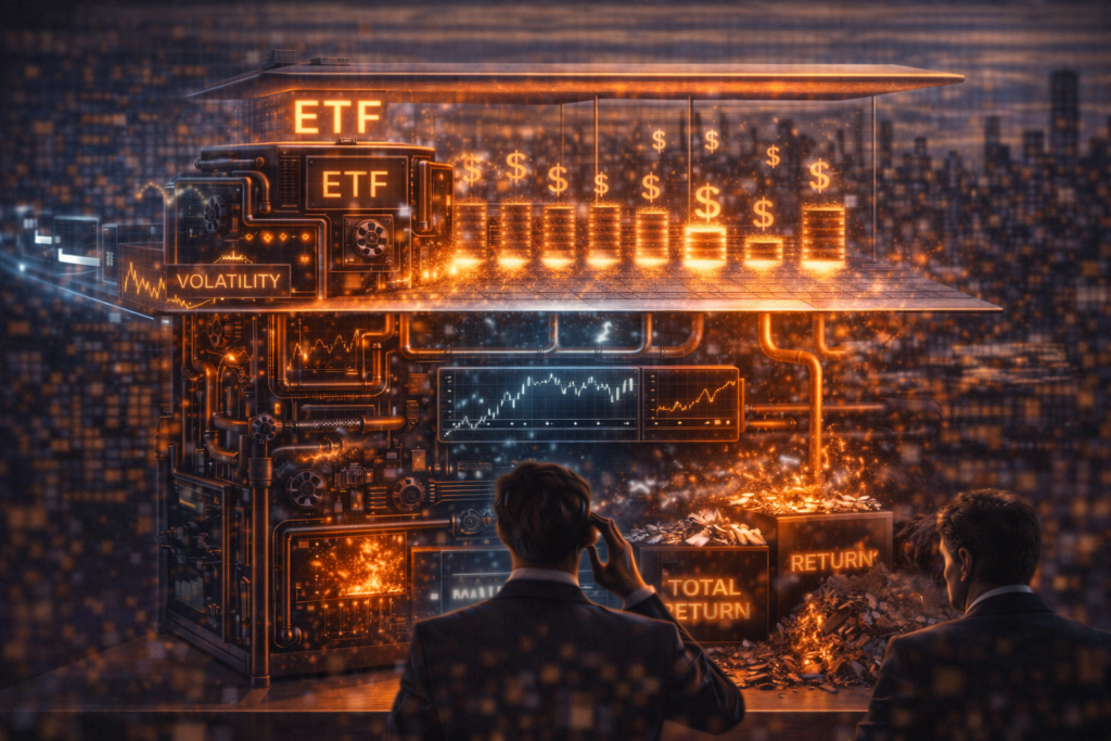 ETFs de “renda” com opções (covered call): por que atraem fluxo — e as armadilhas do retorno total e do cap covered call etfs fluxo distribuicao retorno total cap upside mitos riscos