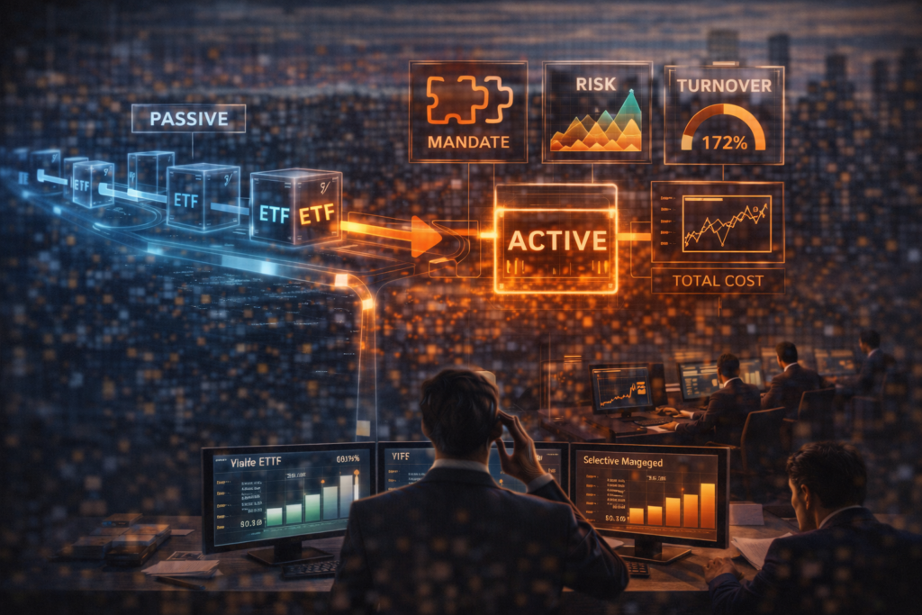 ETFs ativos puxando fluxo: por que cresceram em 2025 e o checklist do iniciante para não comprar “marketing” etfs ativos fluxo 2025 2026 checklist iniciante mandato risco dominante custo total