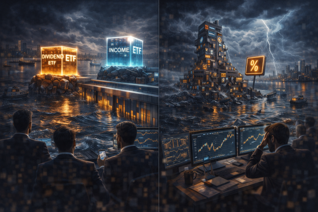 Fluxo para ETFs globais: quando faz sentido diversificar fora e como o hedge cambial pode ajudar (ou atrapalhar) por causa do custo etfs dividendos fluxo incerteza yield trap qualidade concentracao setorial