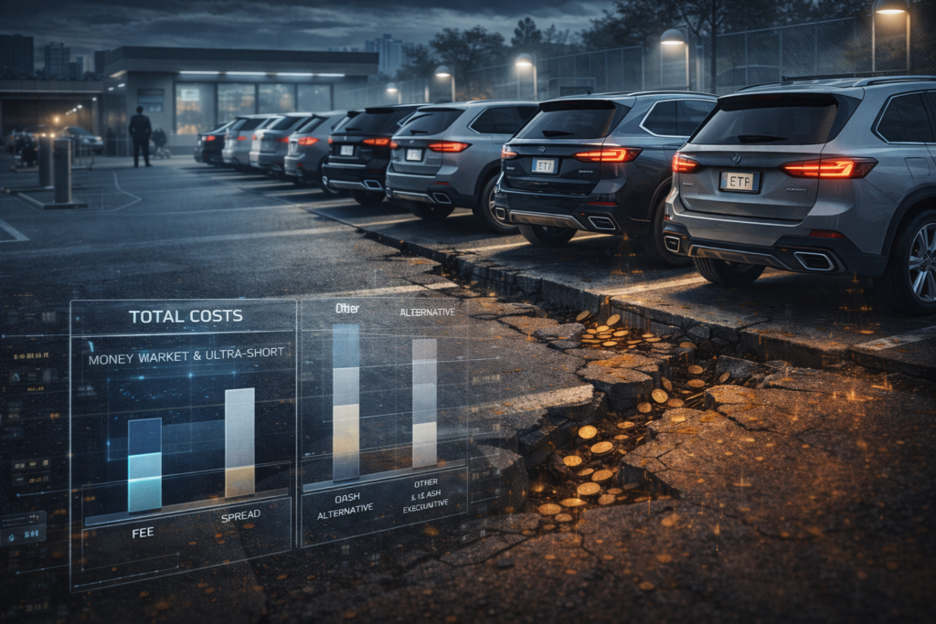 money market etfs ultra curto 2026 yield vs custo total spread execucao