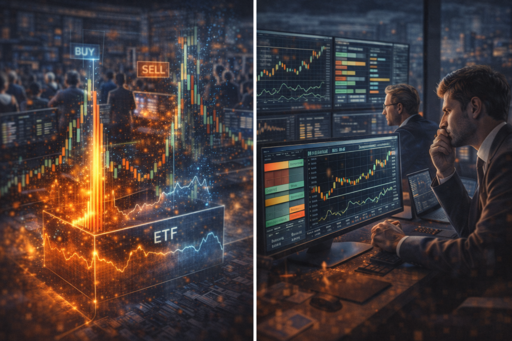 rebalance indices etfs picos volume ordem limitada spread execucao