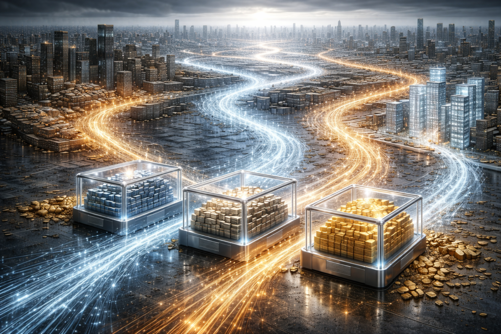 Recorde de fluxos em ETFs em 2025: o que impulsionou a captação (e por que fluxo não é “sinal”) recorde fluxos etfs 2025 migracao estrutural vs sentimento